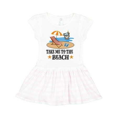 

Inktastic Beach Vacation Florida California Gift Toddler Girl Dress