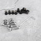 thumbnail image 4 of Kit de montaje de carenado Universal para motocicleta, arandelas de tuerca, pernos para parabrisas de motocicleta, 10 Uds., plateado, 4 of 9