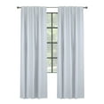 thumbnail image 4 of Thermaplus Baxter Total Blackout Back Tab Curtain - 52x95", White, 4 of 5