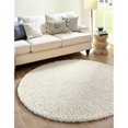 thumbnail image 1 of Unique Loom 3127810 6 x 6 ft. Solid Shag Round Rug, Ivory, 1 of 5