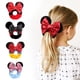 thumbnail image 2 of Diadema de Disney para Bebé y Niño, accesorios para el cabello con dibujos animados de Mickey y Minnie, banda elástica para el cabello de terciopelo dorado, Anillo para el cabello de Navidad, novedad, 2 of 5