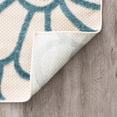 thumbnail image 7 of Oasis Modern Floral Gold and Orange Polypropylene Indoor Outdoor Area Rug, 7'x9' Rectangle, 7 of 7