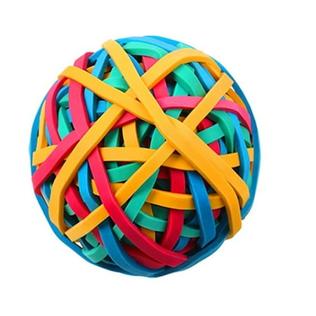 

Band Ball High Resilience Heat-resistance Colorful Elastic Ball Safe Anti-aging Fixing Tools Bands Loop Document Organizer 200g