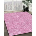 thumbnail image 3 of Ahgly Company Machine Washable Indoor Round Transitional Pastel Purple Pink Area Rugs, 6' Round, 3 of 7