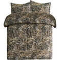 thumbnail image 2 of VISI-ONE Realtree Max-7 Camo Full 3 Piece Comforter Set – Unisex Rustic Farmhouse Bedding for RV, Camping Essentials, Outdoor Adventure, Universal Appeal for Cabin, Ranch, Lodge & Modern Spaces, 2 of 7