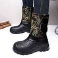 thumbnail image 2 of Xmyrz Waterproof Snow Boots For Men Slip Resistant Weekend Suitable Thermal Mid-Calf Wide Calf Boots Winter Boots Mens Shoes, 2 of 6