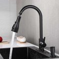 thumbnail image 5 of Black Kitchen Faucet Spray, 3 Modes Nozzle for Kitchen Faucet, Kitchen Spray, Kitchen Spray Faucets, Faucet Extension (Black), 5 of 5