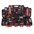 thumbnail image 2 of Hand Tool Set Household Repair Hand Tool Kit Woodworking Electrician Hand Tool Box DIY Ratchet Spanner Wrench Socket Set ,Widely Compatible, 2 of 7