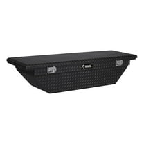 UWS EC10432 69-Inch Gloss Black Heavy-Wall Aluminum Angled Truck Tool Box with Low Profile, RigidCore Lid