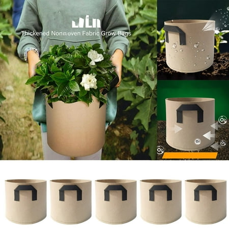 

Home Decor Lawn Decorations Outdoor Thickened Bags Cloth Gallon Bags Nonwoven Plantingbags Lightning Deals