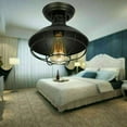 thumbnail image 3 of Rustic Farmhouse Metal Cage Ceiling Light Semi Flush Mount Pendant Lamp Fixture!, 3 of 9