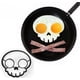 thumbnail image 1 of Juego de 2 moldes para tortilla de calavera de silicona, utensilio de cocina creativo, fabricante de huevos de silicona con calavera, molde para tortilla de calavera con dibujos animados, 1 of 5
