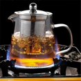 thumbnail image 3 of Transparent Glass Teapot, Including Stainless Steel Filter Liner, Resistant To High Temperatures,su, 3 of 5