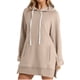 thumbnail image 3 of TaTaai Women's Long Sleeve Hoodie, Round Neck Drawstring Blouse, Soft Gradient Fabric, Perfect for Casual Wear, Daily Activities and Loungewear Gift, 3 of 3