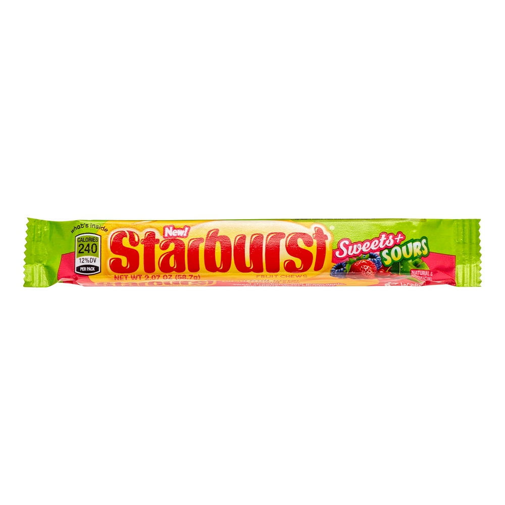 Starburst Sweets & Sours Candy, 2.07 Oz.