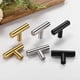 thumbnail image 4 of Uxcell 10-Pack Tiradores de Gabinete, Manijas de Acero Inoxidable Modernas en T de 2" [Plateado], 4 of 6