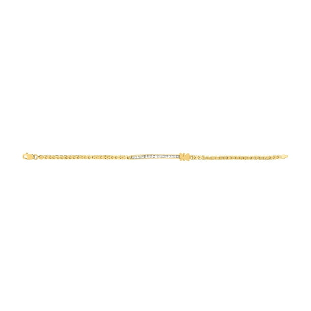Esclava Mariposa Con Circonias De 18 Cm Oro 10 K Joyería M De Leon Esclava Mariposa Con Circonias