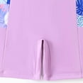 thumbnail image 3 of WOYY Big Girls Athletic One-Piece Swimsuit Quick Dry Short Sleeve Rash Guard Swimwear, 3 of 8