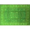 thumbnail image 1 of Ahgly Company Indoor Rectangle Oriental Green Traditional Area Rugs, 6' x 9', 1 of 4