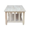 thumbnail image 3 of Pemberly Row Unfinished Mission Tall Coffee Table, 3 of 6