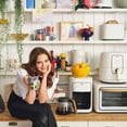 thumbnail image 3 of Beautiful 12pc Ceramic Non-Stick Cookware Set, White Icing by Drew Barrymore, 3 of 7