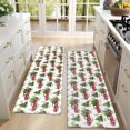 thumbnail image 4 of Kitchen Rugs Sets Of 2,White Christmas Red Truck and Tree Pattern Anti Fatigue Kitchen Mat Rugs Non Slip Washable,Decorative Kitchen Floor Mats for Kitchen,Sink,Laundry,17"X47", 4 of 5