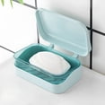 thumbnail image 2 of ACDANC Household Essentials Soap Bar Container Holder Case Travel Dish Storage Drainers Box Cover Dishes Plastic Soap Holder B, 2 of 7
