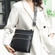 thumbnail image 5 of Bolso Retro Cuero Genuino Con Bolso Bandolera Con Bolso Ocio para Mujer (negro), 5 of 9