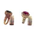 thumbnail image 1 of (2-Pack) Rinsvye Engagement Handmade Wedding Stone Chunky Ring Set Cut White Gift Jewelry Mens Rings Ring Rings, 1 of 3