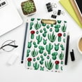 thumbnail image 7 of FMSHPON Green Cactus Tropical Succulent Plant Clipboard Hardboard Wood Nursing Clip Board and Pull for Standard A4 Letter 13x9 inches, 7 of 7