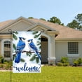 thumbnail image 2 of Amhnf Blue Jay Birds Welcome Garden Flag For Home Outdoor Garden Yard Decor 12x18 inch, 2 of 5
