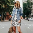 thumbnail image 4 of Honeii Bird Print Women's Sleeveless Dress, Loose Fit Casual Dress for Women, Summer Fashion Dress, 4 of 7