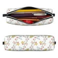 thumbnail image 2 of Cauagu Floral Print Leather Pencil Pen Case - Stationery Bag Portable Stationery Bag Big Capacity Pencil Pouch Cosmetic Organizer Bag for Men & Women, 2 of 7