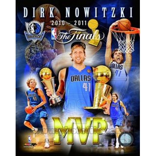 Dirk Nowitzki Dallas Mavericks Mitchell & Ness Hardwood Classics Player  Burst Tank Top - Blue