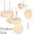 thumbnail image 2 of 24 Piezas de Soporte para Muñecas de Ganchillo, Soporte para Muñecas de Acero con Doble Aguja, Base de Madera para Muñecos de Fieltro, Soporte para Figuras de Acción, 2 of 6