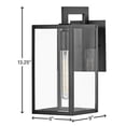 thumbnail image 5 of 2590BK-LL Hinkley Lighting Max - 1 Light Small Outdoor Wall Lantern in Transitional Style - 6 Inches Wide by 13.25 Inches High-Black Finish-LED, 5 of 18