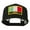 Black, variant on Italy Europe Flag Patched Mesh Back Cap - Black OSFM
