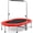Red, variant on Yunken Rebounder Trampoline for Adults, 60" Foldable Mini Kids Trampoline Indoor with 5-Level Height Adjustable Handle & Non-Slip Pads, Easy Assembly for Fitness Workout, Max Load 330lbs