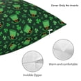 thumbnail image 3 of Fuzoiu Happy St. Patrick's Day Print Square Pillow Cover,Hidden Zipper Design,Luxury Square Pillow Case, Throw Pillow,Couch Cushion-20"x20", 3 of 7