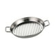 thumbnail image 5 of Bandeja de acero inoxidable para servir redonda decorativa y versátil con doble Plata S, 5 of 9