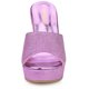 thumbnail image 2 of Sandalias de cuña sin cordones Allegra K Brillo Plataforma Púrpura 40, 2 of 6