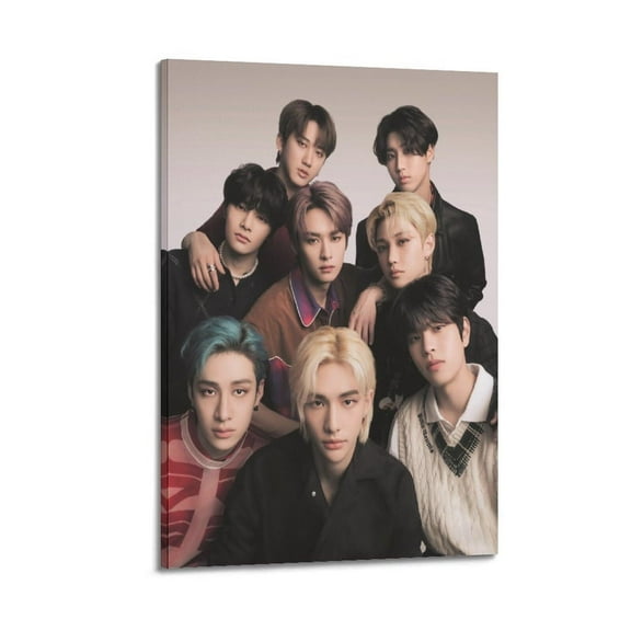 Stray Kids Poster SKZ Kpop Poster Korean Pop Group Canvas Art Poster Bedroom Gym Decorative Gift Wall Art Hanging Decor for Modern Family Corridor Posters