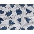 thumbnail image 6 of oneOone Rayon Navy Blue Fabric Florals Dress Material Fabric Print Fabric By The Yard 56 Inch Wide, 6 of 6