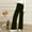 *Army Green, variant on ClodeEU Womens Elastic Waist Velvet Pants With Pockets, High Waisted Wide Leg Casual Work Pants Pink,Womens Plus M