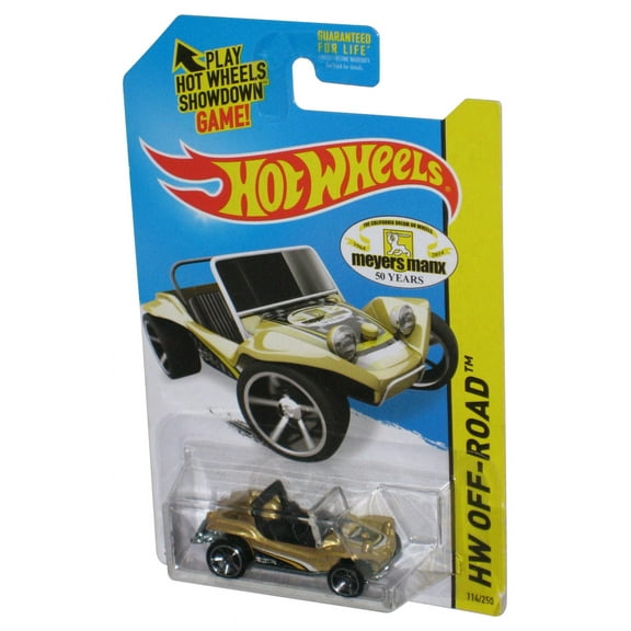 Hot Wheels HW Off-Road (2013) Meyers Manx Gold Toy Car 114/250 - (Plastic Small Hole)