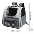 thumbnail image 2 of Pet Carrying Backpack, Comfort Breathable & Easy to Use, 14.5 x 13.3 in, 2 of 3