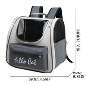 Rbaofujie Cat Backpack Carrier, Breathable Cat Carrier Large Space Bubble Pet Backpack for Kitty Small Dog up to 15lbs, Transparent & Foldable Pet Carrier for Travel Hiking