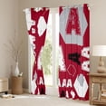 thumbnail image 3 of Homewish Letter Monogrammed A Curtains Pack of 2 (42x84 Each) For Teens Boys Girls,Geometric Honeycomb Hexagon Curtains Blackout,Abstract Retro Vintage Bedroom Curtains,Luxury Bedroom Decor, 3 of 6