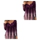 thumbnail image 2 of Minnieouse Camisa de mujer Poliéster Cuello en V Estampado de flores Transpirable Lavable Blusa de manga larga Interior Exterior Compras Camisas Type9 NO9, 2 of 6