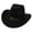 Black, variant on Celivon Black Western Cowgirl Hat Jazz Bowler Hat Cow Head Decoration Ethnic Style Hat